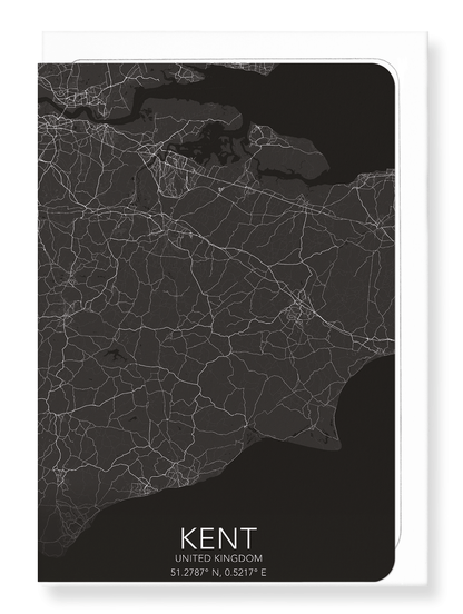 KENT FULL MAP: Map Full Greeting Card
