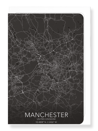 MANCHESTER FULL MAP: Map Full Greeting Card