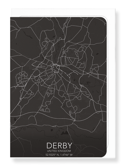 DERBY FULL MAP: Map Full Greeting Card