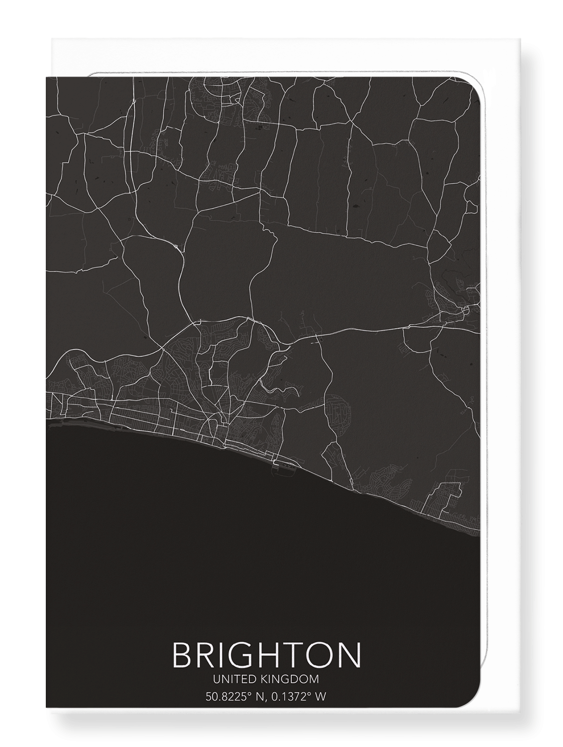 BRIGHTON FULL MAP: Map Full Greeting Card