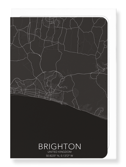 BRIGHTON FULL MAP: Map Full Greeting Card