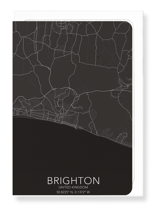BRIGHTON FULL MAP: Map Full Greeting Card