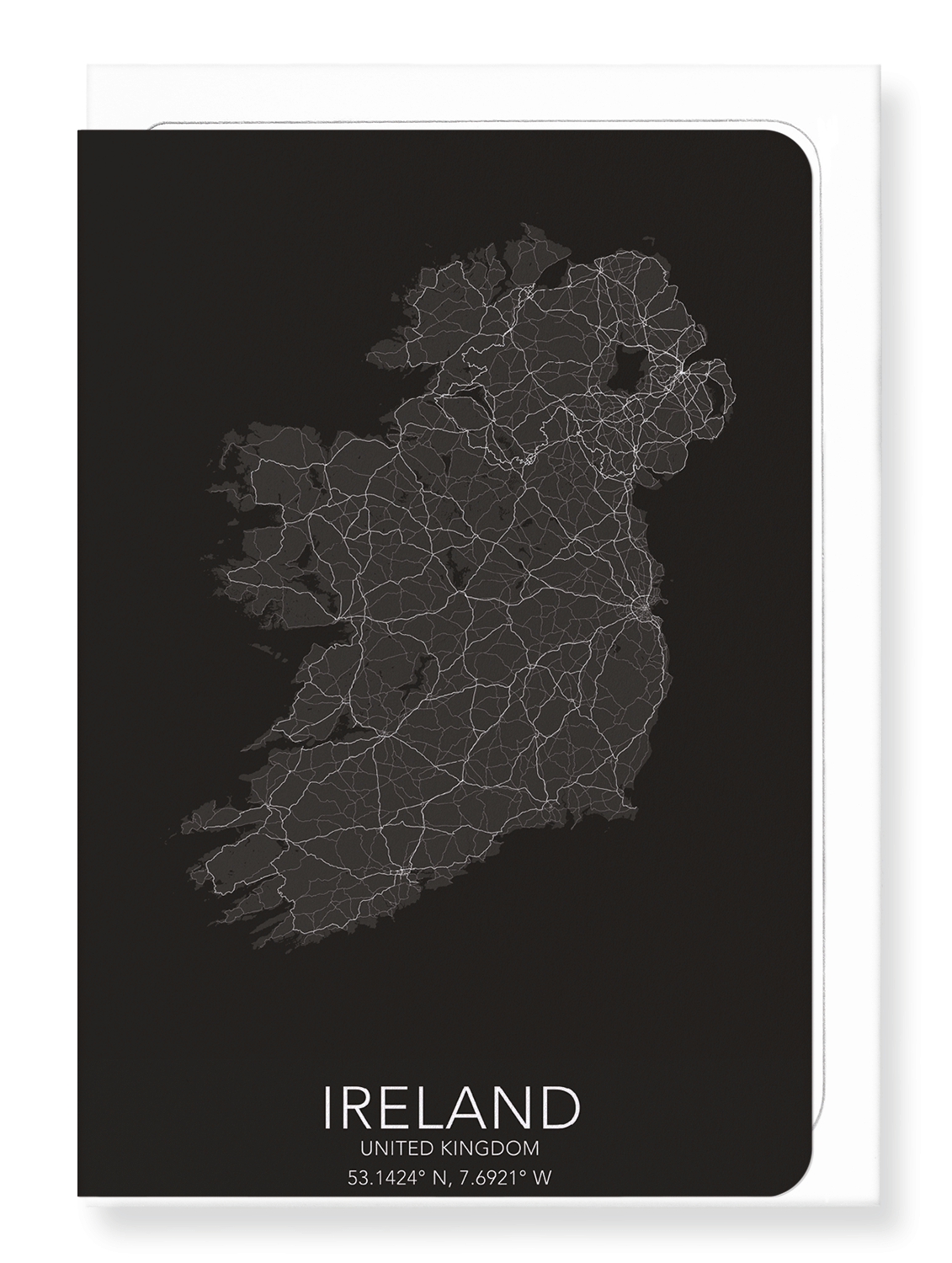 IRELAND FULL MAP: Map Full Greeting Card