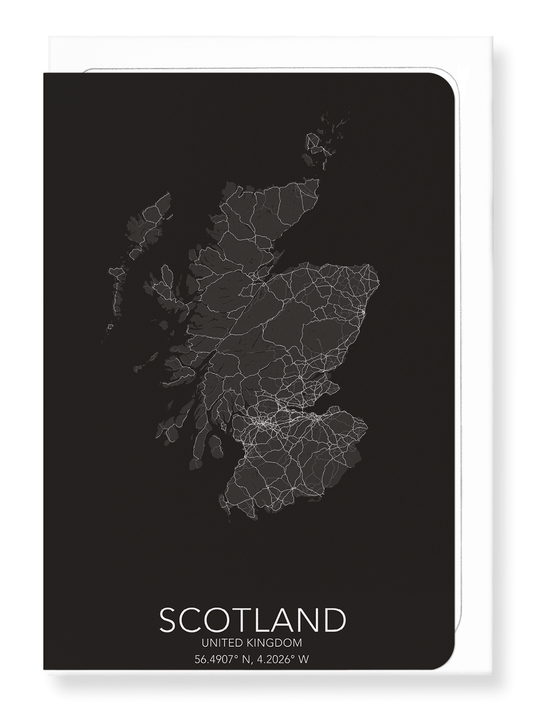SCOTLAND FULL MAP: Map Full Greeting Card