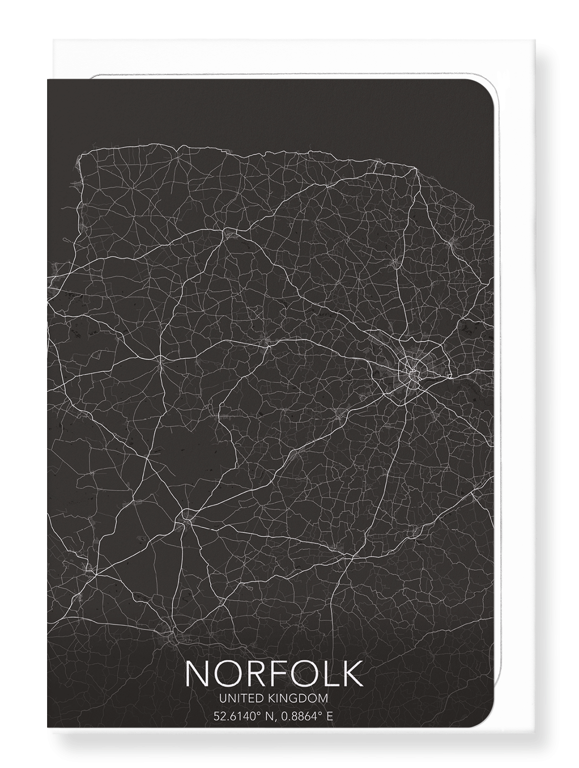 NORFOLK FULL MAP: 8xCards