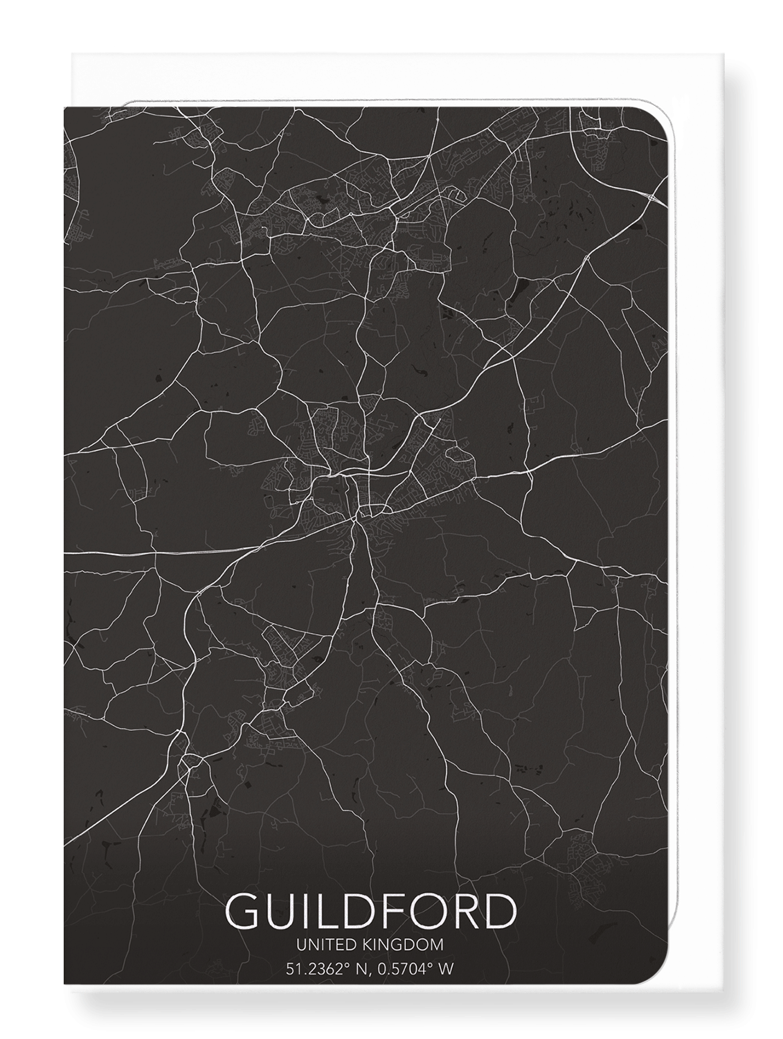 GUILDFORD FULL MAP: 8xCards