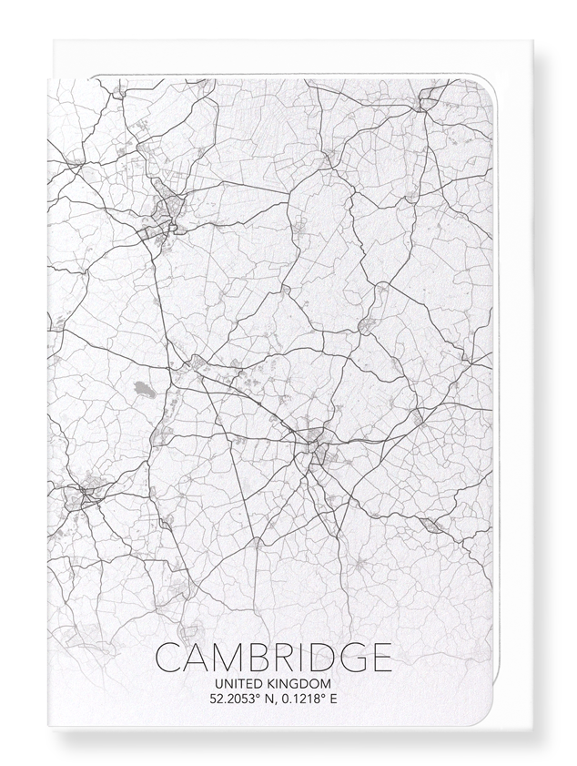 CAMBRIDGE FULL MAP: Map Full Greeting Card
