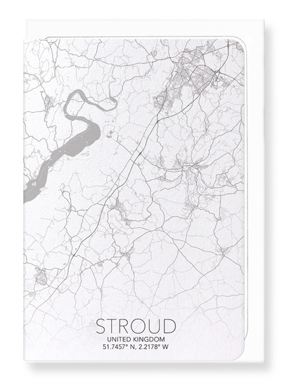 STROUD  FULL MAP: Map Full Greeting Card