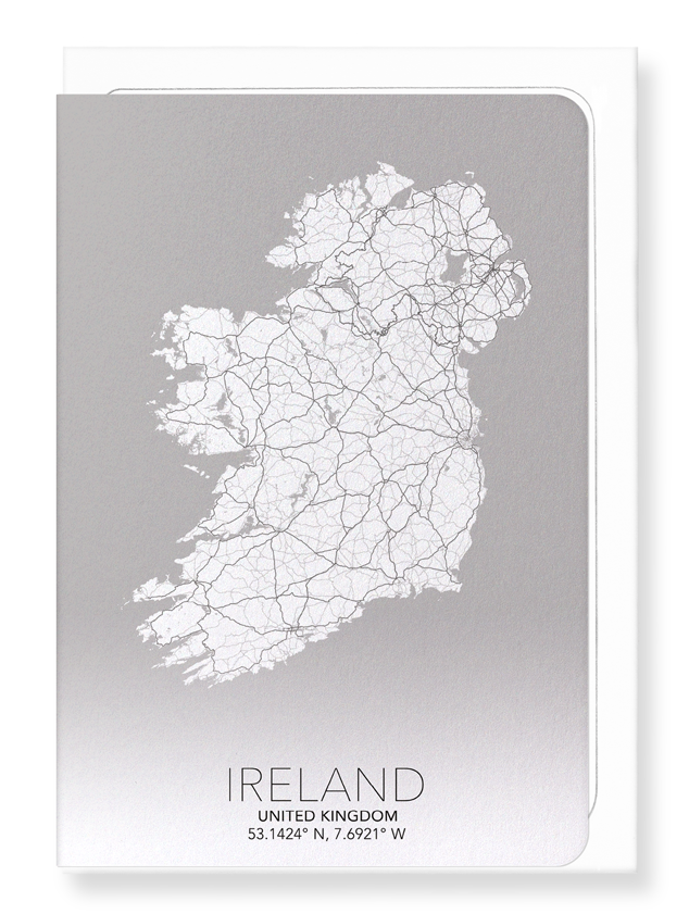 IRELAND FULL MAP: Map Full Greeting Card