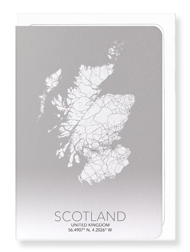 SCOTLAND FULL MAP: Map Full Greeting Card