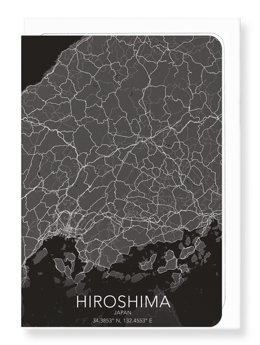 HIROSHIMA FULL: Map Full Greeting Card