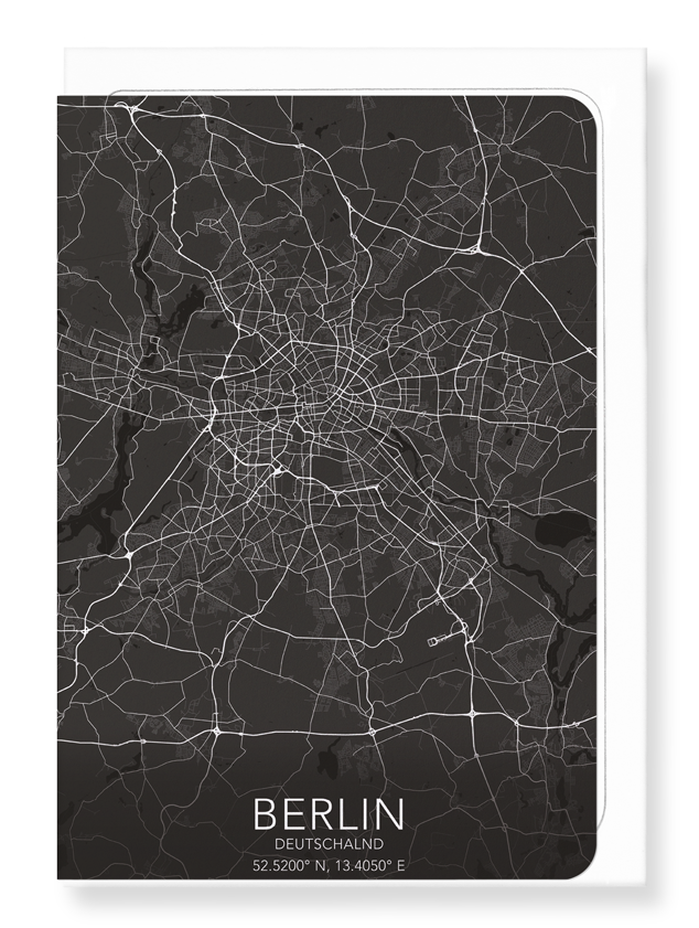BERLIN FULL: Map Full Greeting Card