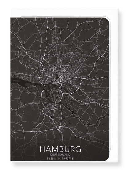HAMBURG FULL: Map Full Greeting Card