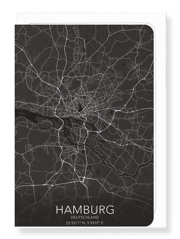 HAMBURG FULL: Map Full Greeting Card