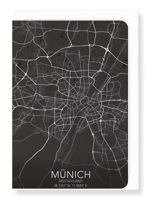 MUNICH FULL: Map Full Greeting Card