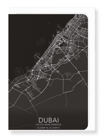 DUBAI FULL: Map Full Greeting Card