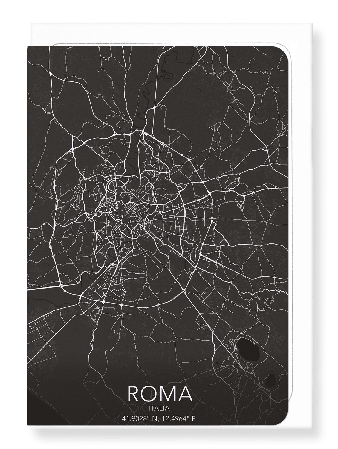 ROME FULL: Map Full Greeting Card