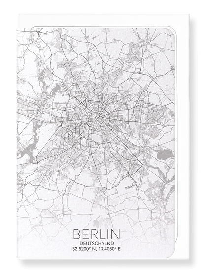 BERLIN FULL: Map Full Greeting Card