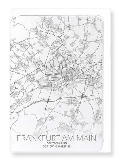 FRANKFURT FULL: Map Full Greeting Card