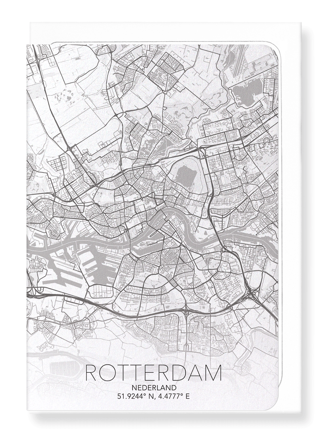 ROTTERDAM FULL: Map Full Greeting Card