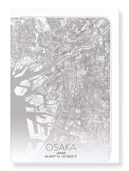 OSAKA FULL: Map Full Greeting Card