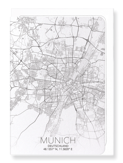MUNICH FULL: Map Full Greeting Card