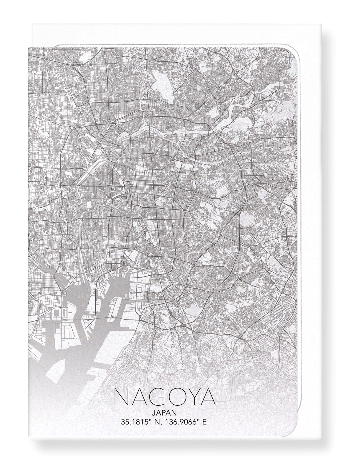 NAGOYA FULL: Map Full Greeting Card