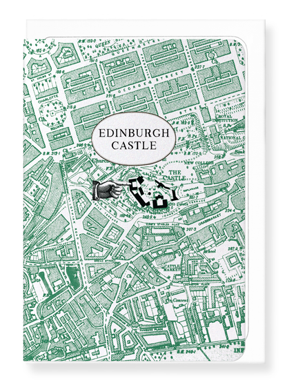 Ezen Designs - Edinburgh castle - Greeting Card - Front