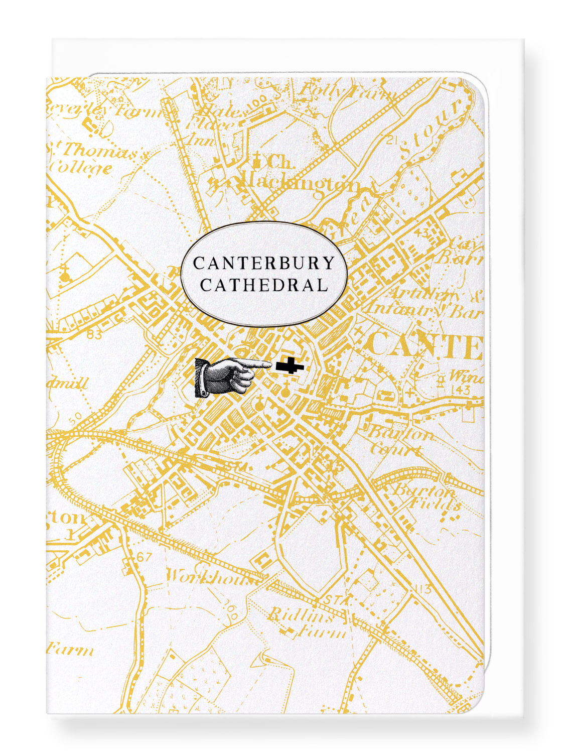 Ezen Designs - Canterbury Cathedral - Greeting Card - Front