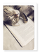 Ezen Designs - Cat and book - Greeting Card - Front