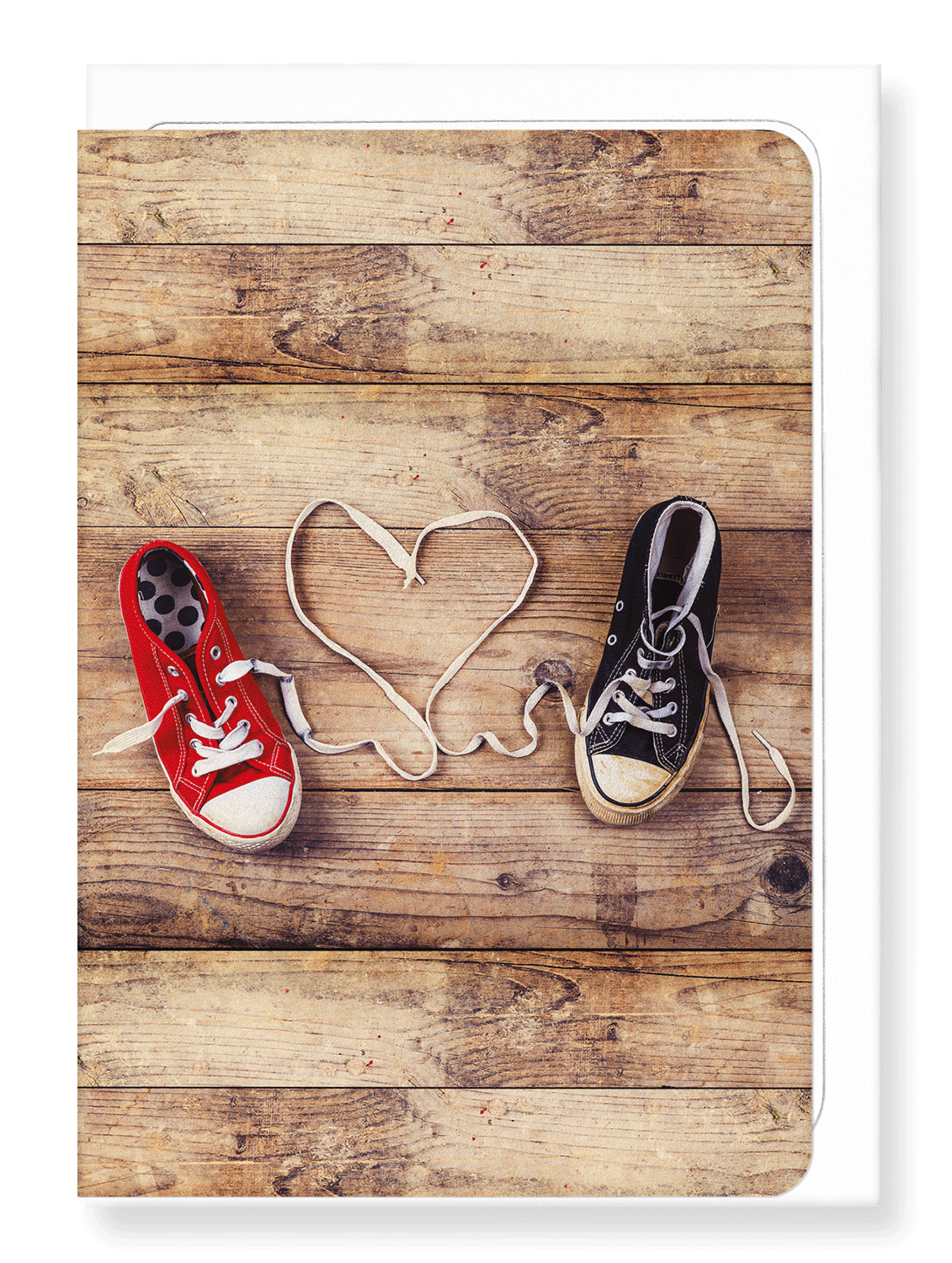 Ezen Designs - Shoelace of love - Greeting Card - Front