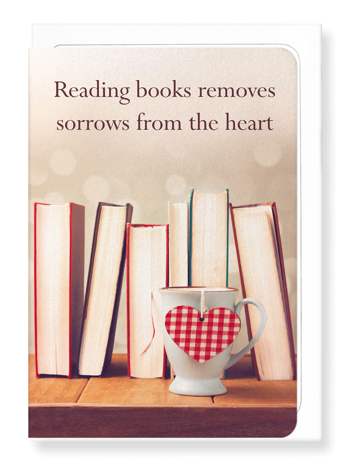 Ezen Designs - Reading for the heart - Greeting Card - Front