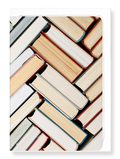 Ezen Designs - Herringbone books - Greeting Card - Front