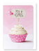 Ezen Designs - It’s a girl cupcake - Greeting Card - Front