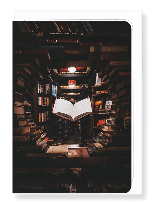 Ezen Designs - Floating book - Greeting Card - Front