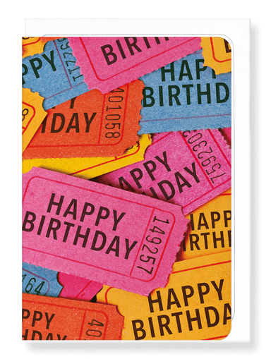 Ezen Designs - Tickets of birthday wishes - Greeting Card - Front