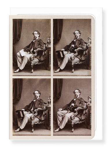 Ezen Designs - Photographs of Charles Dickens: Set A (1858) - Greeting Card - Front