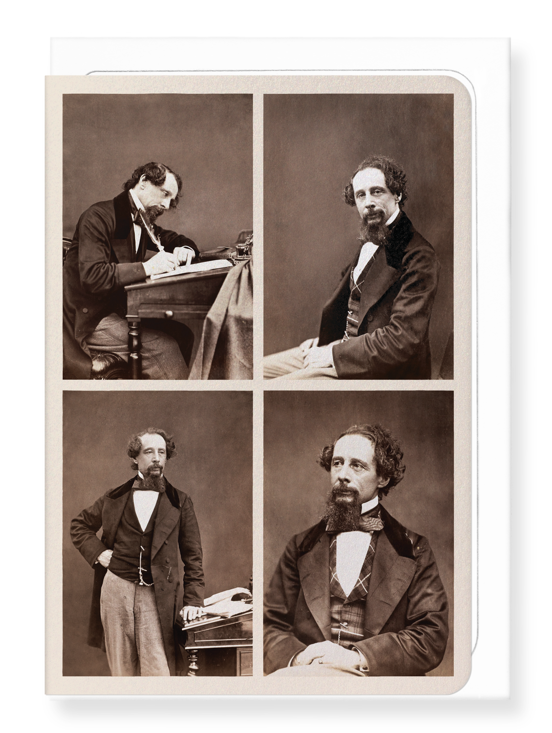 Ezen Designs - Photographs of Charles Dickens: Set C (1858) - Greeting Card - Front