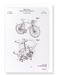 Ezen Designs - Patent of bicycle brake arrangement (1973) - Greeting Card - Front