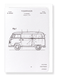 Ezen Designs - Patent of volkswagen (1975) - Greeting Card - Front