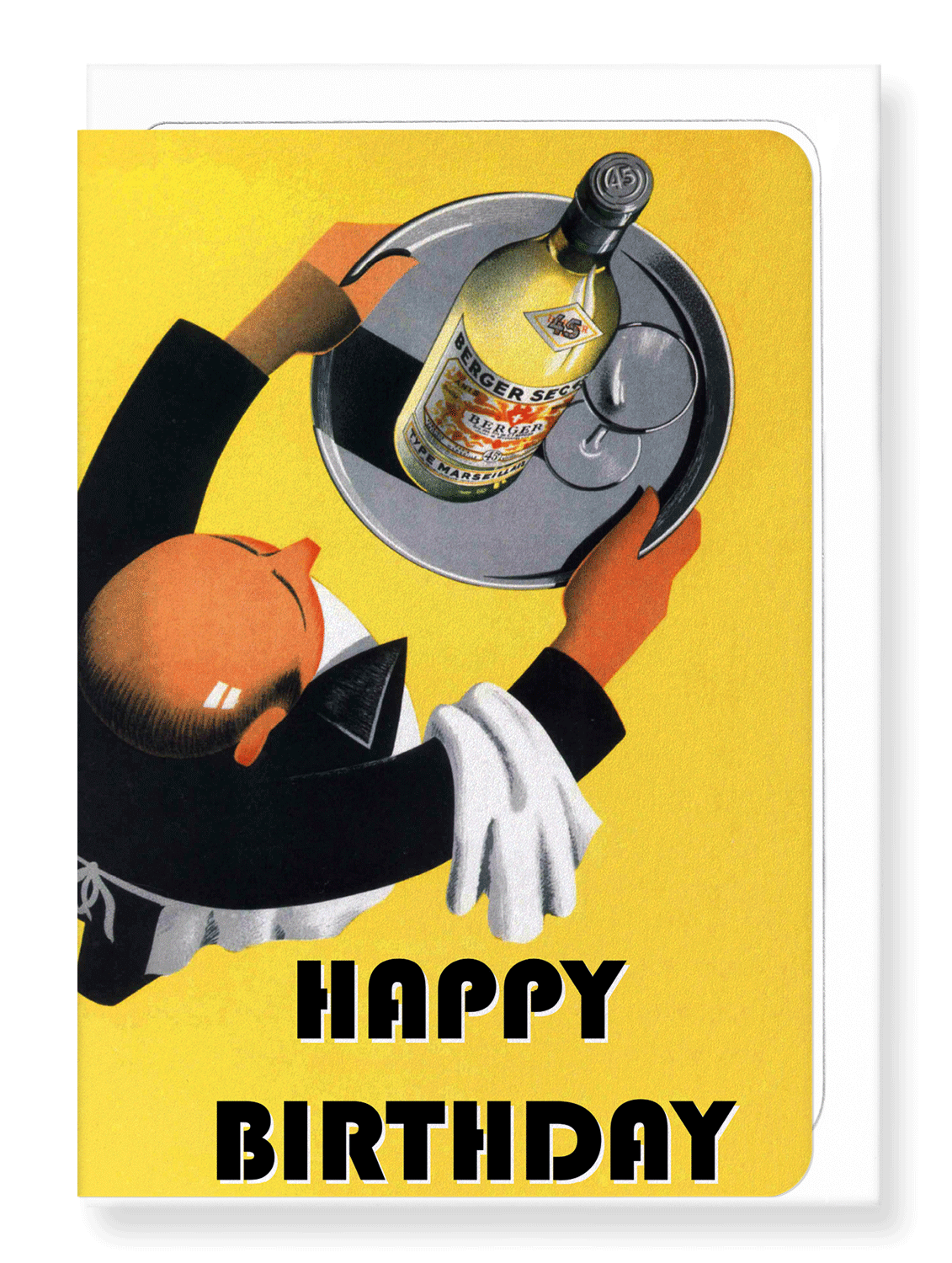 Ezen Designs - Birthday waiter - Greeting Card - Front