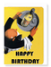 Ezen Designs - Birthday waiter - Greeting Card - Front