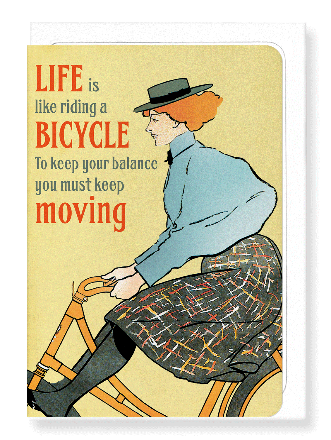 Ezen Designs - Life is like riding - Greeting Card - Front