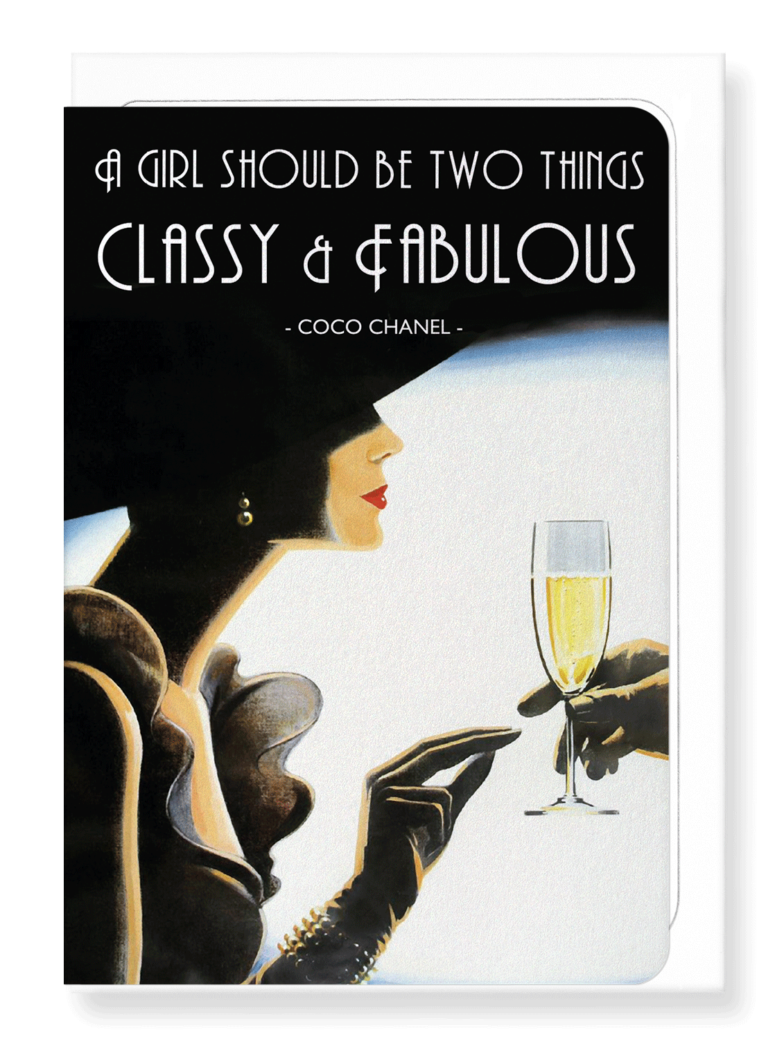 Ezen Designs - Classy and fabulous - Greeting Card - Front