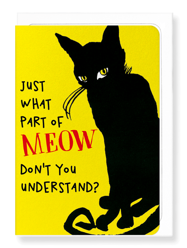 Ezen Designs - Talking cat - Greeting Card - Front
