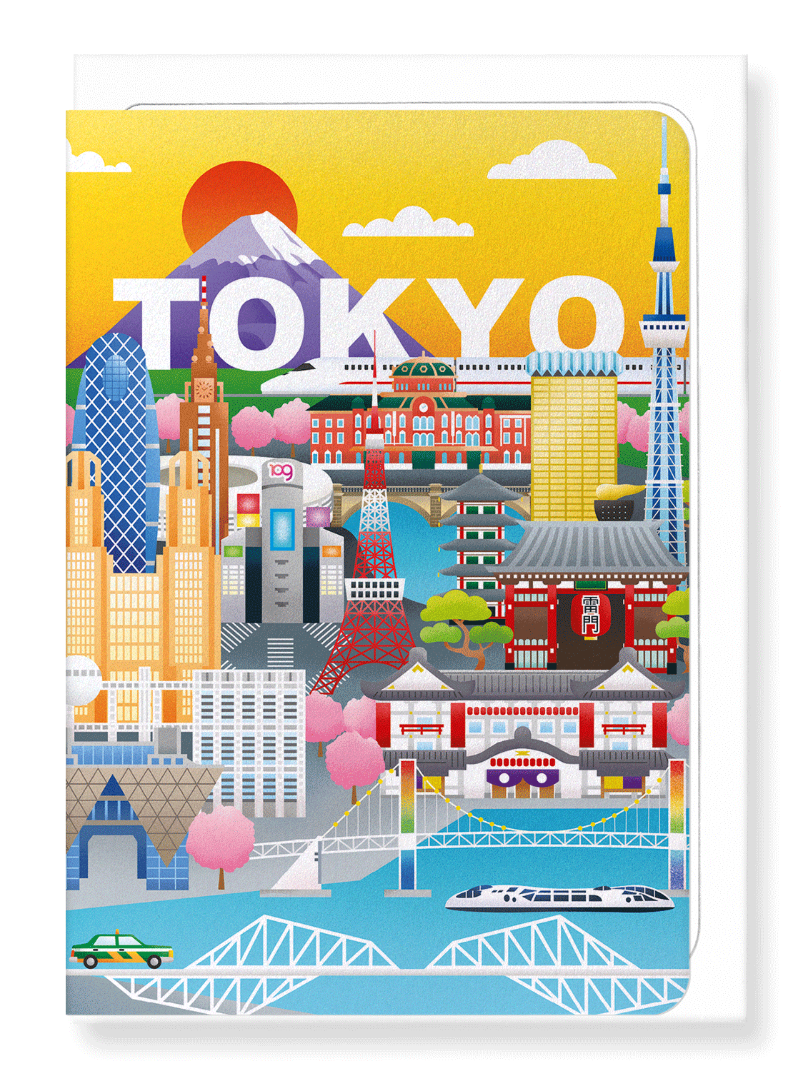 Ezen Designs - Dream city Tokyo - Greeting Card - Front