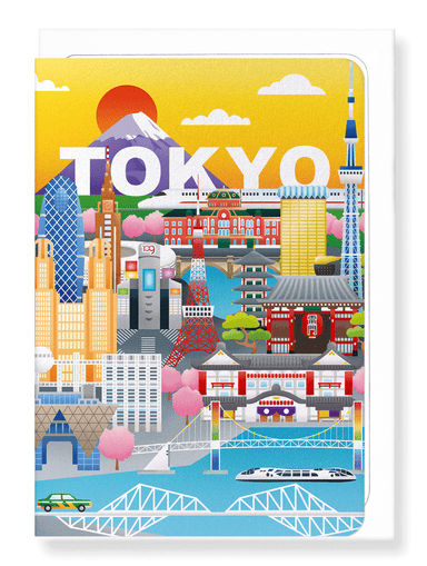 Ezen Designs - Dream city Tokyo - Greeting Card - Front