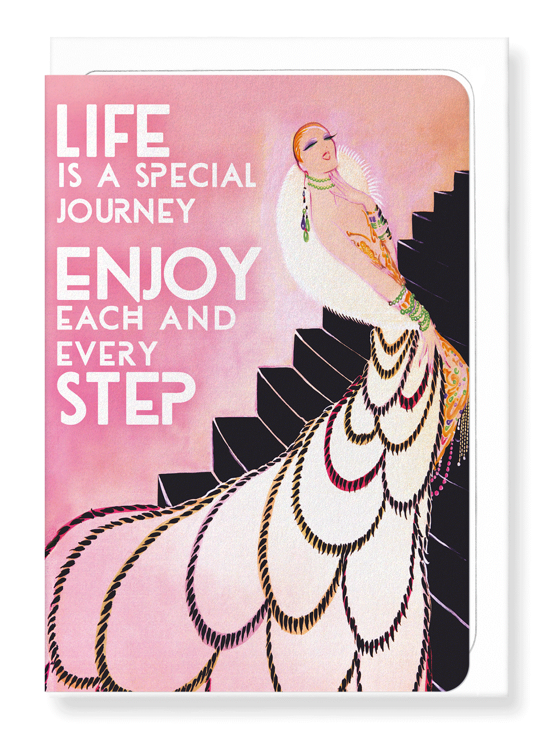 Ezen Designs - Life is a journey - Greeting Card - Front