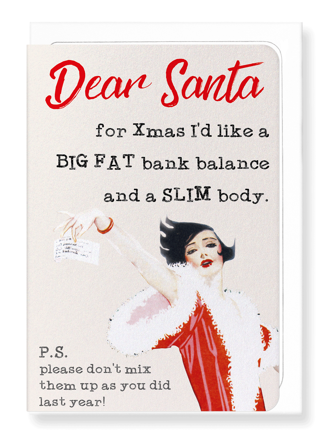 Ezen Designs - Fat bank balance please - Greeting Card - Front