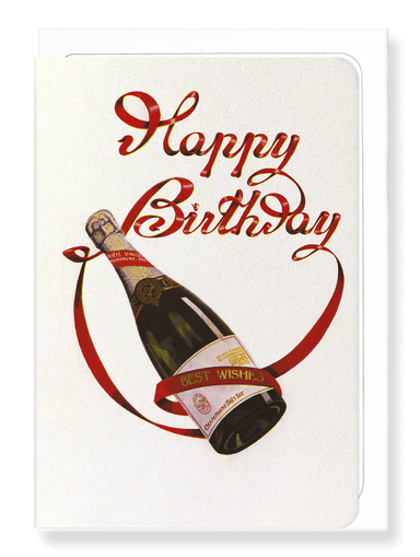 Ezen Designs - Birthday champagne - Greeting Card - Front